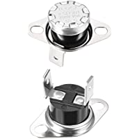 sourcing map interruptor de control de temperatura- termostato- 55 ° c 10a normalmente cerrado nc 2pcs